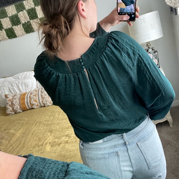 Wishlist Emerald Silky Blouse S - Picture 4 of 11